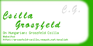 csilla groszfeld business card